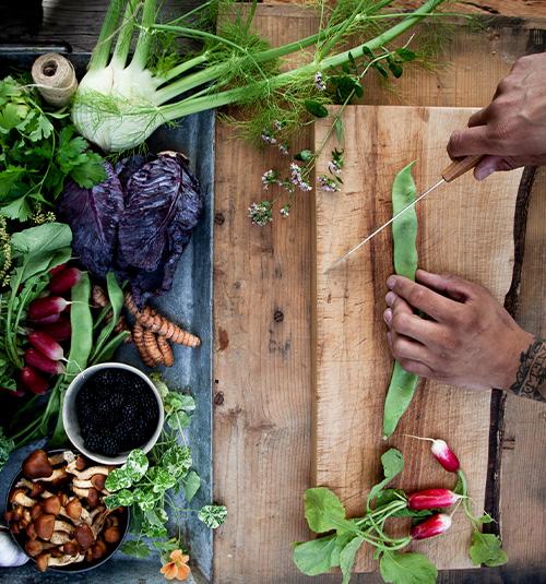 Frisk mad lavet passioneret kokke